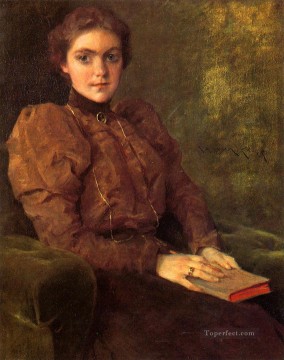 ウィリアム・メリット・チェイス Painting - 茶色の貴婦人 ウィリアム・メリット・チェイス
